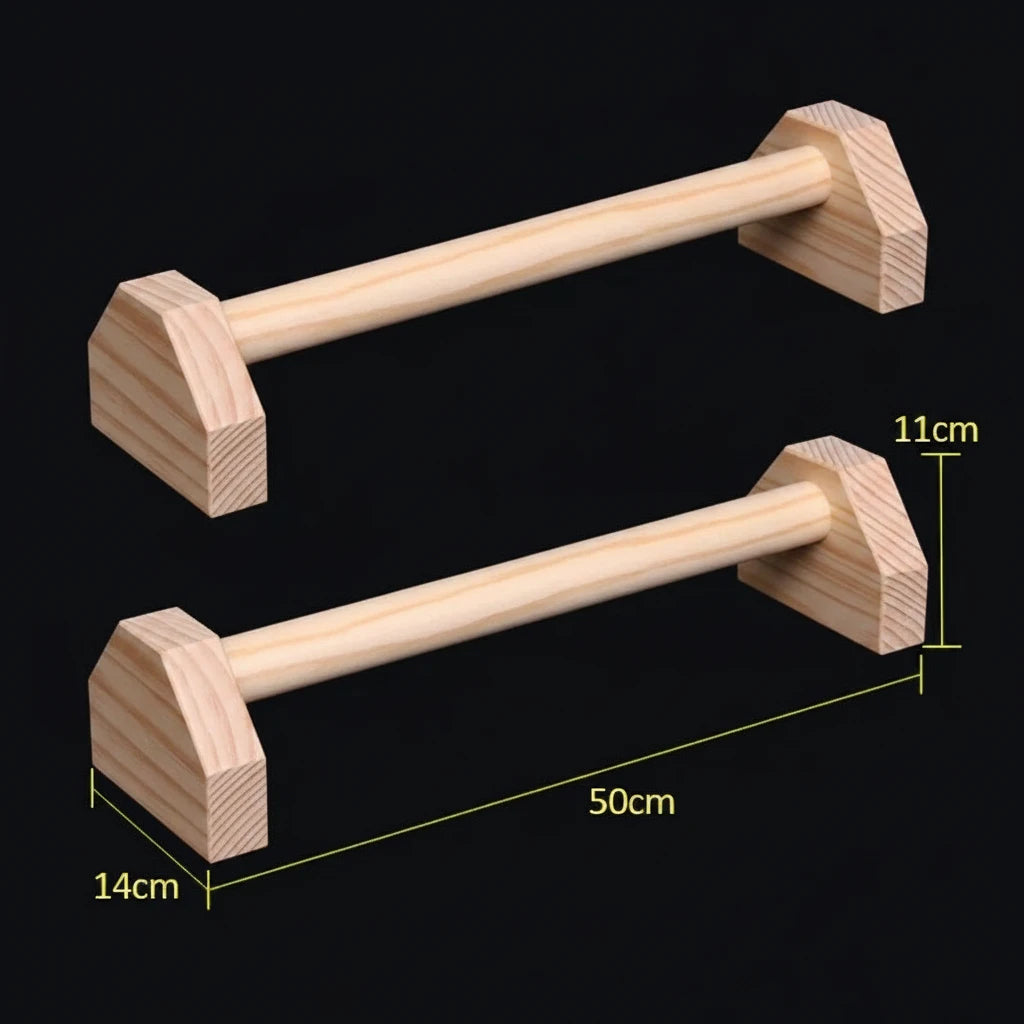 Parallettes en Bois 50 cm | SetaWorkout